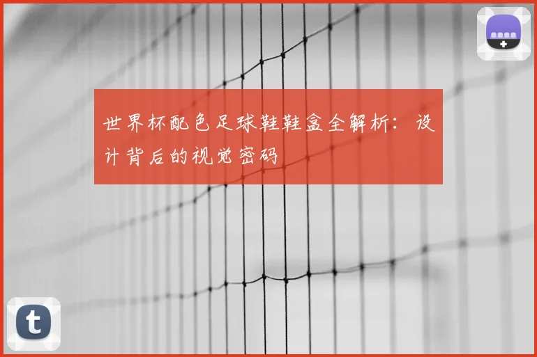 世界杯配色足球鞋鞋盒全解析:设计背后的视觉密码